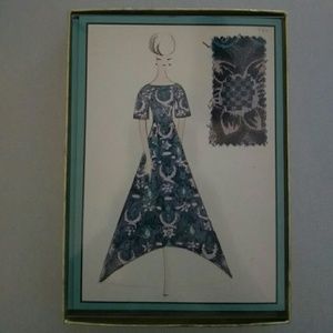 Caspari fashion design cards NWB